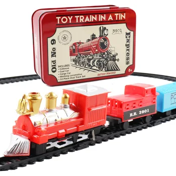Žaislas Bėgių Kelio Traukinio Rinkinį Alavo Klasikinio Modeliavimas Elektros Geležinkelio Nustatyti Kalėdų Dovana Švietimo Žaislas Vaikams, B151