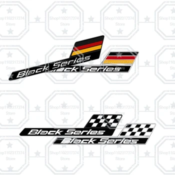 3D Black Series Emblema Metalo Automobilio Pusėje Ženklelis Apdaila Galinio Kamieno Įklija, AMG W204 W213 W126 W176 W168 W205 C63 S63 E63