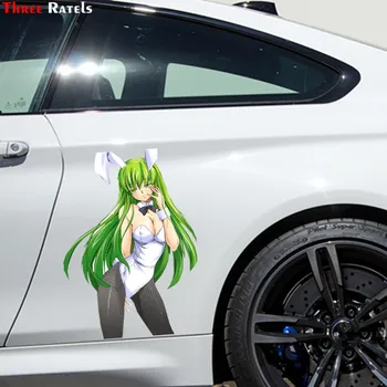Trys Ratels FC940 Code Geass C C Anime Seksuali Mergina Vinilo Decal Waifu Automobilių Lipdukas