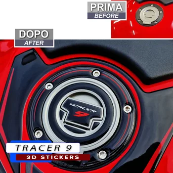 Motociklo 3D Epoksidinės Dervos Lipdukas DecalFor Yamaha Bandomųjų 9 Priedai Tracer9 BANDOMŲJŲ 9 TRACER9 2022 2023 -