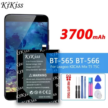 KiKiss Baterija BT-565 BT-566 BT565 BT566 3700mAh Už Leagoo KIICAA Sumaišykite T5 T5C Repalcement Bateria