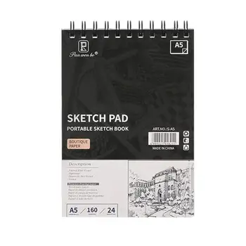 Sketch Book Trinkelėmis Hard Cover Sketch Pad Meno Sketchbook 24 Lakštai Acid Free Dažymo Reikmenys Menininkų Vaikai & Suaugusiems, Studentams