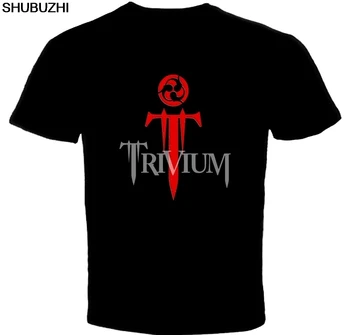 Mados Trumpas Medvilnės Vyrų Marškinėliai Tees Užsakymą Trivium custom T Shirts Interneto Mados Vyrams Marškinėliai Nemokamas Pristatymas