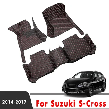 Automobilio Grindų Kilimėliai Suzuki S-Cross SCross 2017 M. 2015 M. 2016 M. 2014 M Custom Auto Dalys, Pėdų Pagalvėlės Automobilių Kilimų Apima Priedai