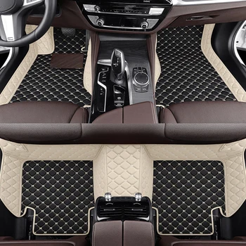YUCKJU Užsakymą Oda Automobilių Kilimėlis Luxgen Visi Modeliai Luxgen 7 5 U5 VISUREIGIS Priedai Kilimas Automobilio Interjero Dalys