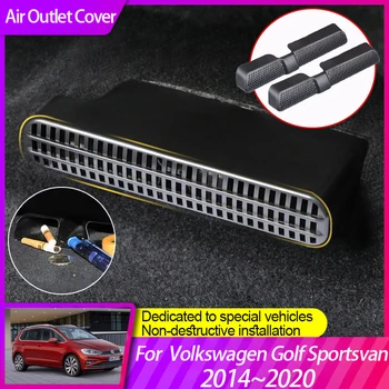 VW Volkswagen Golf Sportsvan 2014~2020 Automobilių Oro Angos Dangtelis Sėdynės Pagal Kondicionavimo Ventiliacijos Ortakių Išmetamųjų dujų Priedus 2015 2017