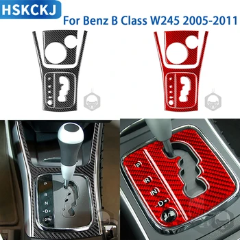 Už Benz B Klasė W245 2005-2011 Priedai Anglies Pluošto Interjero Automobilio Pavarų Perjungimo Skydelis Rinkinys Apdaila Lipdukas Pakeitimo Apdaila