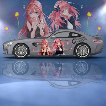Esmingiausias Quintuplets anime Automobilių lipdukai ita automobilių tiuningo lenktynių vinilo decal wrap pusėje grafika automobilio lipdukas, decal