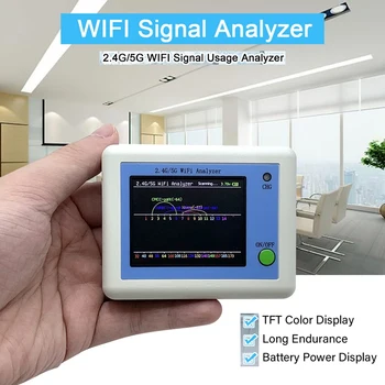 Maršrutizatoriaus Valdymo Asistentas 2.4 G/5G WIFI Signalo Analizatorius Su 2,4 Colių Ekranas Tinklo Kabelių Testeris