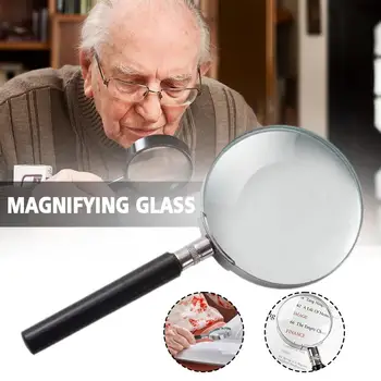 Kišeninis Didinamasis Stiklas, Optinis Objektyvas su Metalo Rankena didinamasis stiklas labai priartinus objektą Loupe Skaityti Papuošalai Vyresnysis F3F6