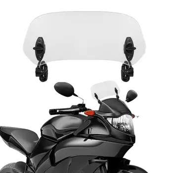 Universalūs Motociklo Priekinio, Galinio Stiklo Pratęsimo Reguliuojamas Clip-On Pertvara Nuo Vėjo Prietaisų Skydelio Saugiklis Paieška Priedai