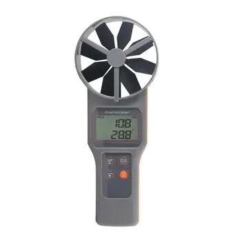 Skaitmeninis disko anemometras AZ8917 drėgmėmačiu priemonių oro greičio, tūrio, temperatūros, drėgmės, rasos taško ir šlapias lemputė temperatūros