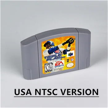 Triple Play 2000 Retro 64 Bitų Žaidimų Kasetė JAV Versija NTSC FormatChidren Dovana Žaidimų