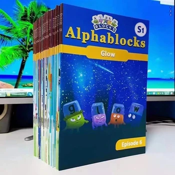 Numeris blokai(30PCS) Alphablocks(26PCS) Numberblocks S3(30PCS) Skaitmeniniai Blokai, Vaikams, Vaikų Ankstyvojo Lavinimo KNYGŲ