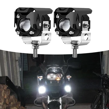 Motociklo LED Žibintų Automobilių Vairavimo Šviesos Universalus Dual Spalvos Prožektoriai Motociklų Sunkvežimių Priekabos Off-road R1200GS R1250GS
