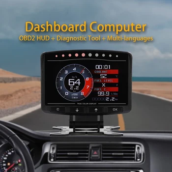 X50 Pro Automobilio OBD2 HUD Matuoklis Matuoklis Multi Funkcinis Skaitmeninių prietaisų Skydelio Kompiuterio Auto Ekranas Aušinimo Alyvos Temp Turbo Boost