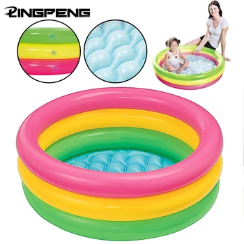 Vaikų Pripučiami Tricolour Apvalus Baseinas Naudoti Namuose Sutirštės Bocce Ball Pool Lauko Žolė, Paplūdimys, Vandens Žaisti