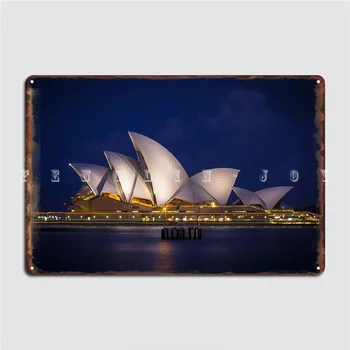 Sydney Opera House Plakatas Metalo Apnašas Klubas, Kino Asmeninį Tapant Ant Sienų Skardos Pasirašyti Plakatas
