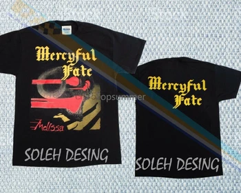 Tik Nauja, T-Shirt Mercyful Fate Melisa King Diamond Sunkiųjų Thrash Metalo