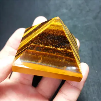 1pcs Gamtos Tigro Akis Crystal Piramidės Poliruoti Gydymo Piramidės reiki mineralų Kvarco Kristalų, Akmenų Pardavimas