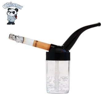 BORISTAK Plastiko Mini Kaljanas Vamzdžiai Nešiojamų Lenktas Filtras Vandens Vamzdis Vyrų Cigarečių Savininko Rūkymo Reikmenys prietaisai Vyrams