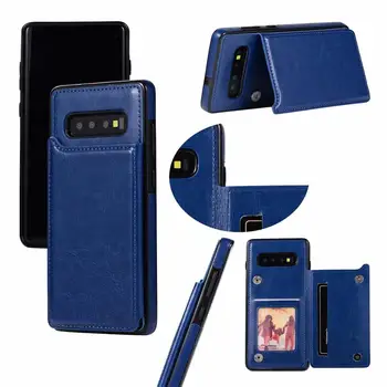 Prabangus odinis telefono dėklas skirtas iphone 13 14plus 14promax 14 14max 12promax kortelės telefono galinį dangtelį Galaxy S10 S20Plus S21Ultra atveju