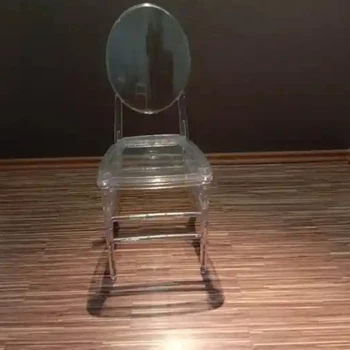 100vnt) skaidrų krištolo šiuolaikinės chiavari pokylių baldai, plastikiniai aišku, prabangių vestuvių kėdė